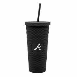Logo Brands - Atlanta Braves 24oz. Logo Studded Tumbler - Multicolor