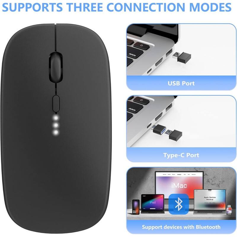 SUPPORTS THREE CONNECTION MODES

USB Port

Type-C Port

Support devices with Bluetooth