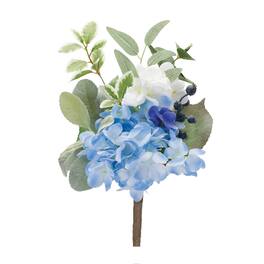 BreeBe - Mixed Floral Pick (Set of 2) - Blue, Green