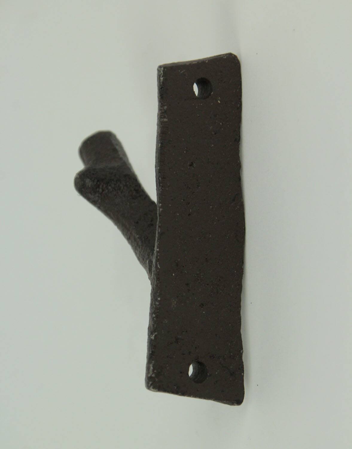 Alt View 2. De Leon Collections - Brown Cast Iron Rustic Tree Branch Wall Hook Set of 6 Small - Brown.