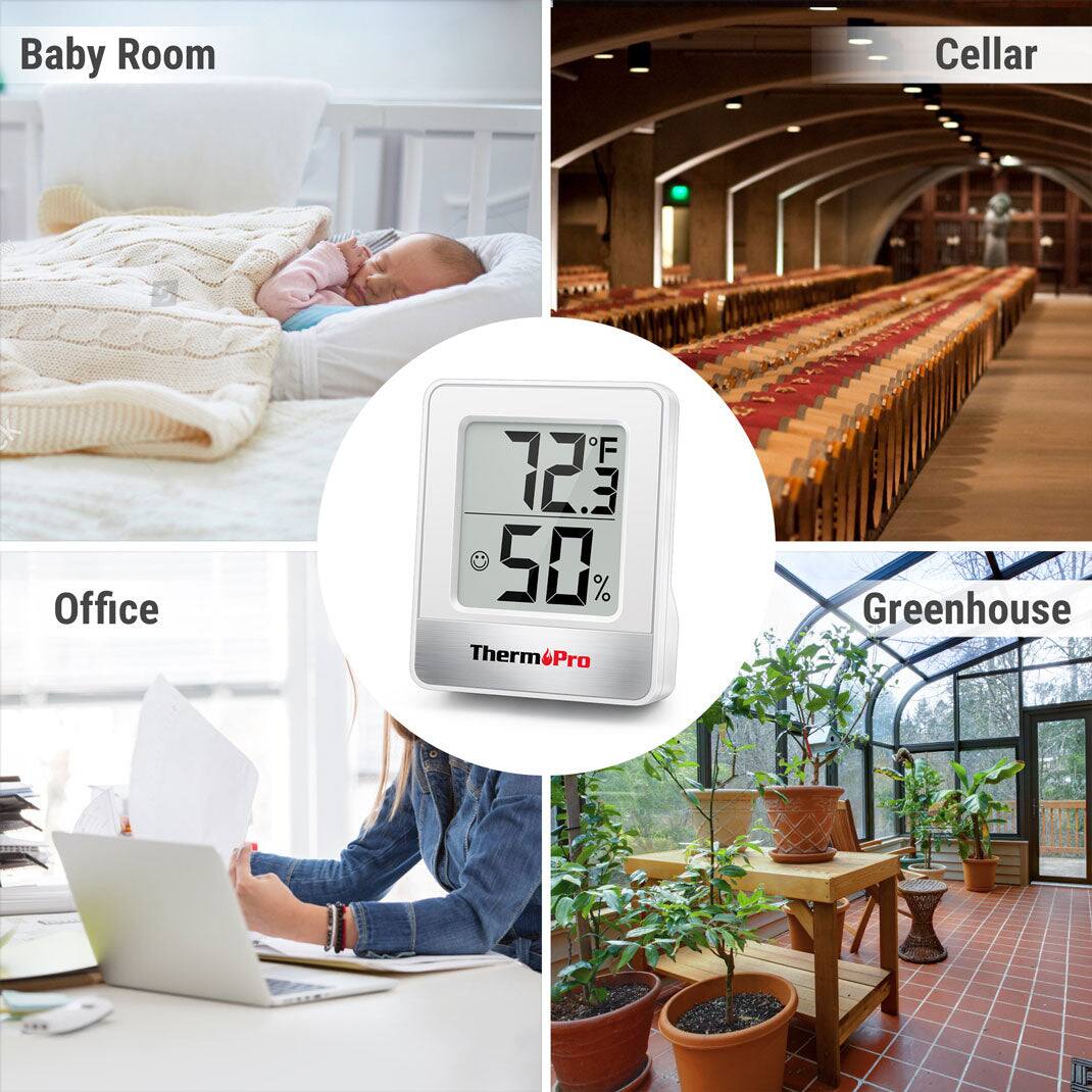 - Baby Room
- Cellar
- Office
- Greenhouse

Therm&Pro

72.5°F
50%
