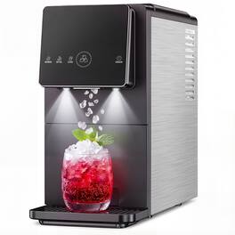 Electactic - Portable Countertop Nugget Ice Maker 33 lbs/24h - Black