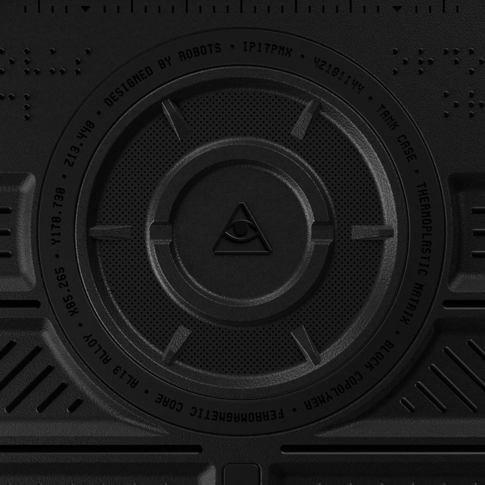 1P17PMX  
42181144  
TANK  
CASE  
THERMOPLASTIC  
MATRIX  
ALLOY  
BLOCK  
CORE  
FERROMAGNETIC  
COPOLYMER  
DESIGNED BY ROBOTS