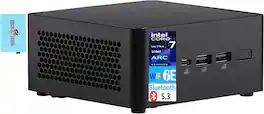 ASUS - NUC 14 Pro Tall Mini Desktop (Intel Ultra 7- 165H, Integrated Graphics, Barebone, DDR5, SSD, No OS) w/USB Hub