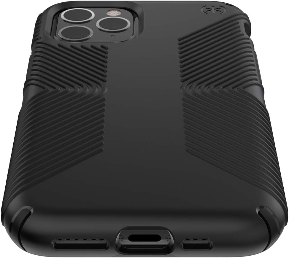 Left. Speck - Speck - Presidio Grip Case For Apple iPhone 11 Pro - Black - Black.