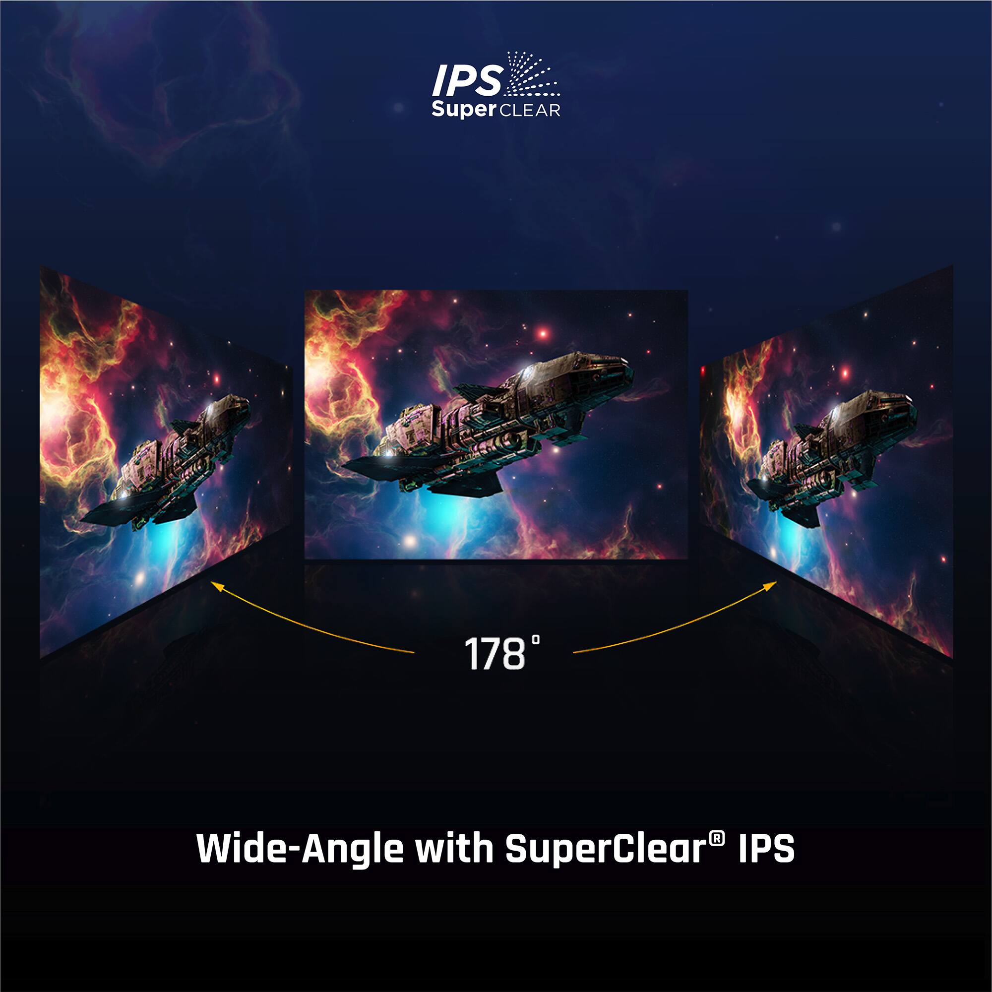 IPS Super Clear 178° Wide-Angle with SuperClear IPS