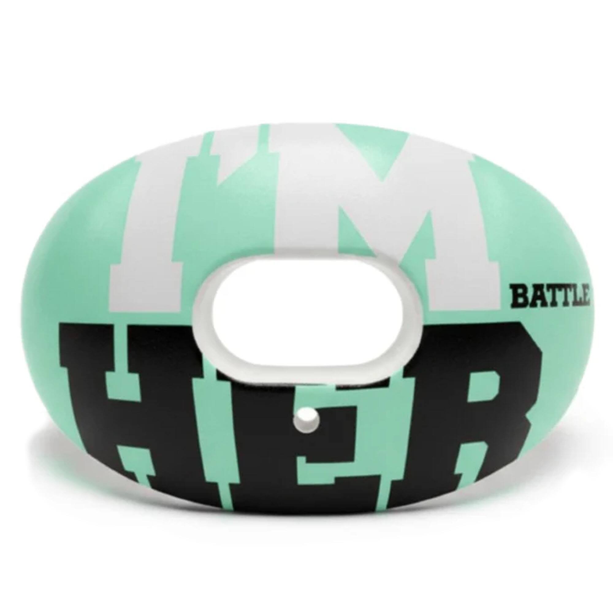 Front. Battle Sports - Battle Sports Oxygen Lip Protector Mouthguard, "I'M HER", Teal - Teal.