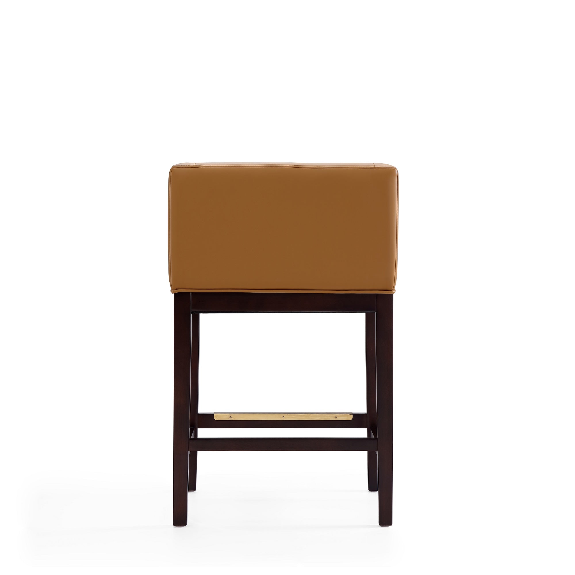 Alt View 1. Manhattan Comfort - Kingsley Mid-Century Modern Wood Upholstered Counter Stool - Camel.