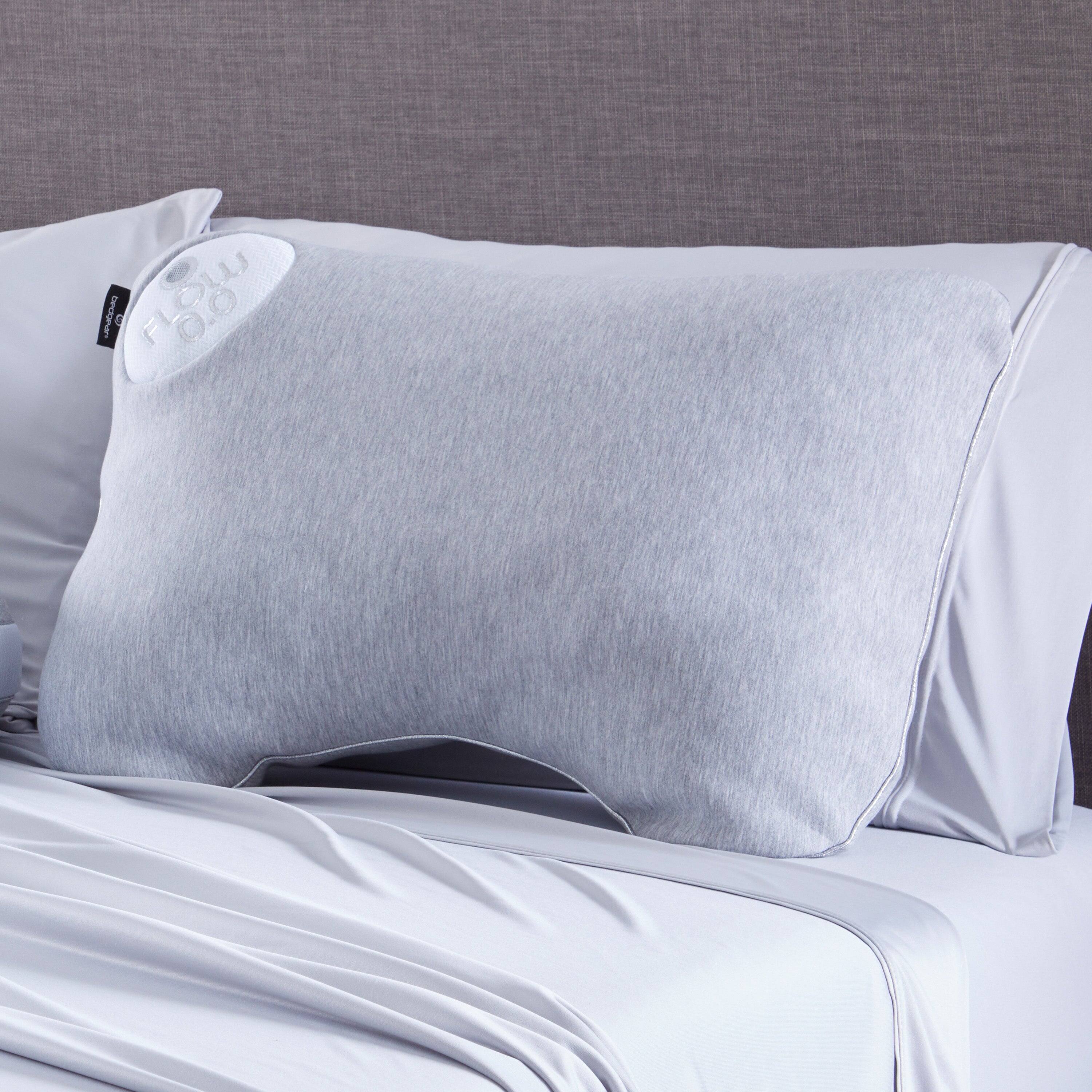 Alt View 4. Bedgear - Flow Cuddle Curve Performance® Pillow - White, Standard, 3.0 Loft - White.