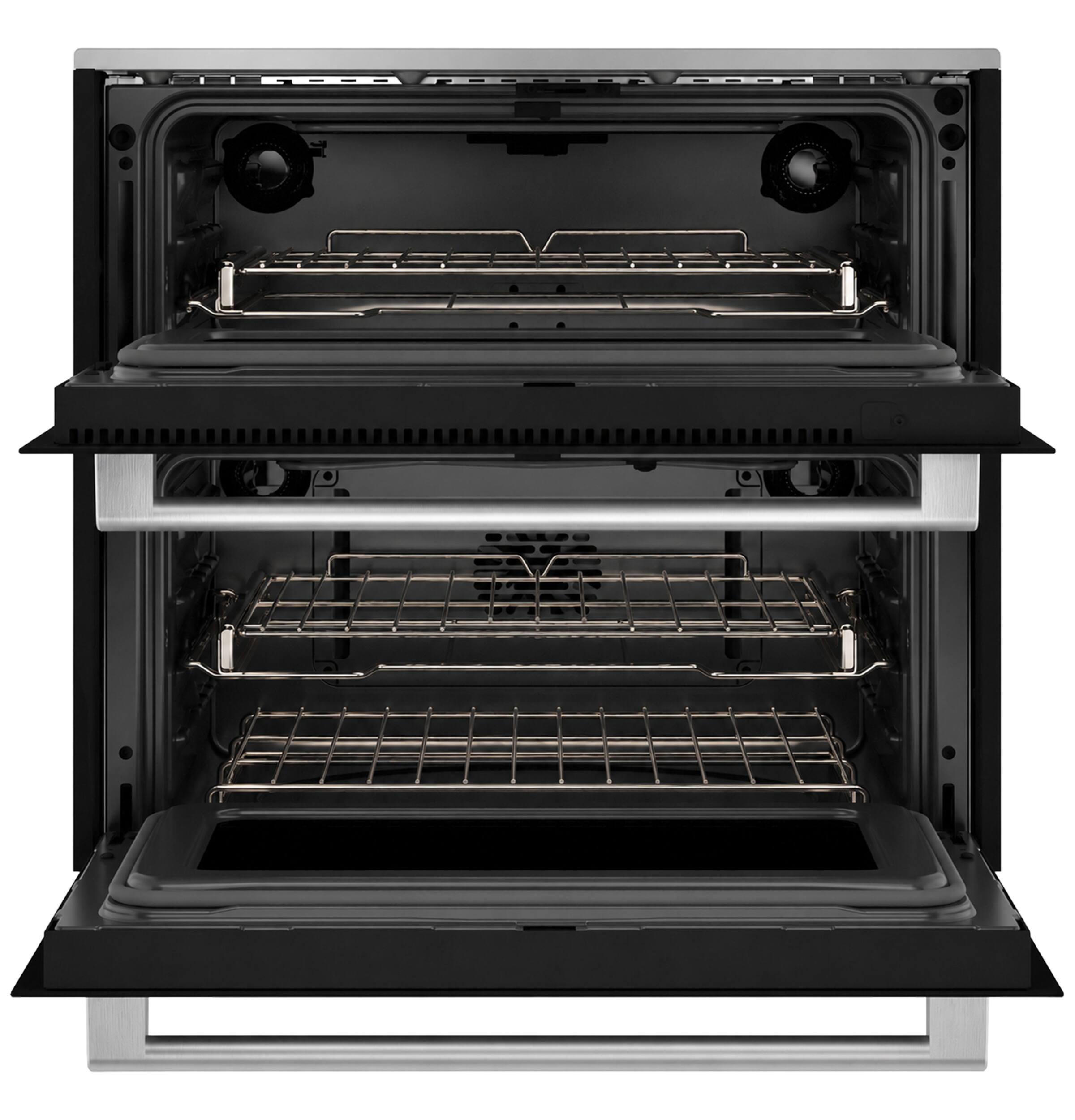 Alt View 13. Café - 30" Duo Smart Built-In Double Electric Wall Oven with Air Fry - Platinum Glass.
