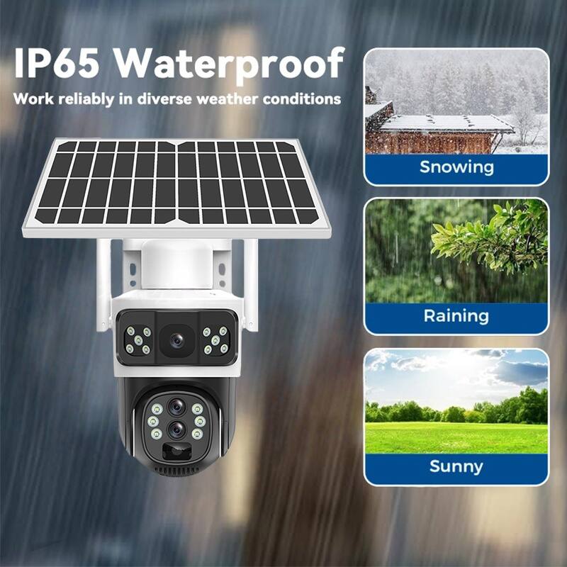 IP65 Waterproof  
Work reliably in diverse weather conditions  
Snowing  
Raining  
Sunny
