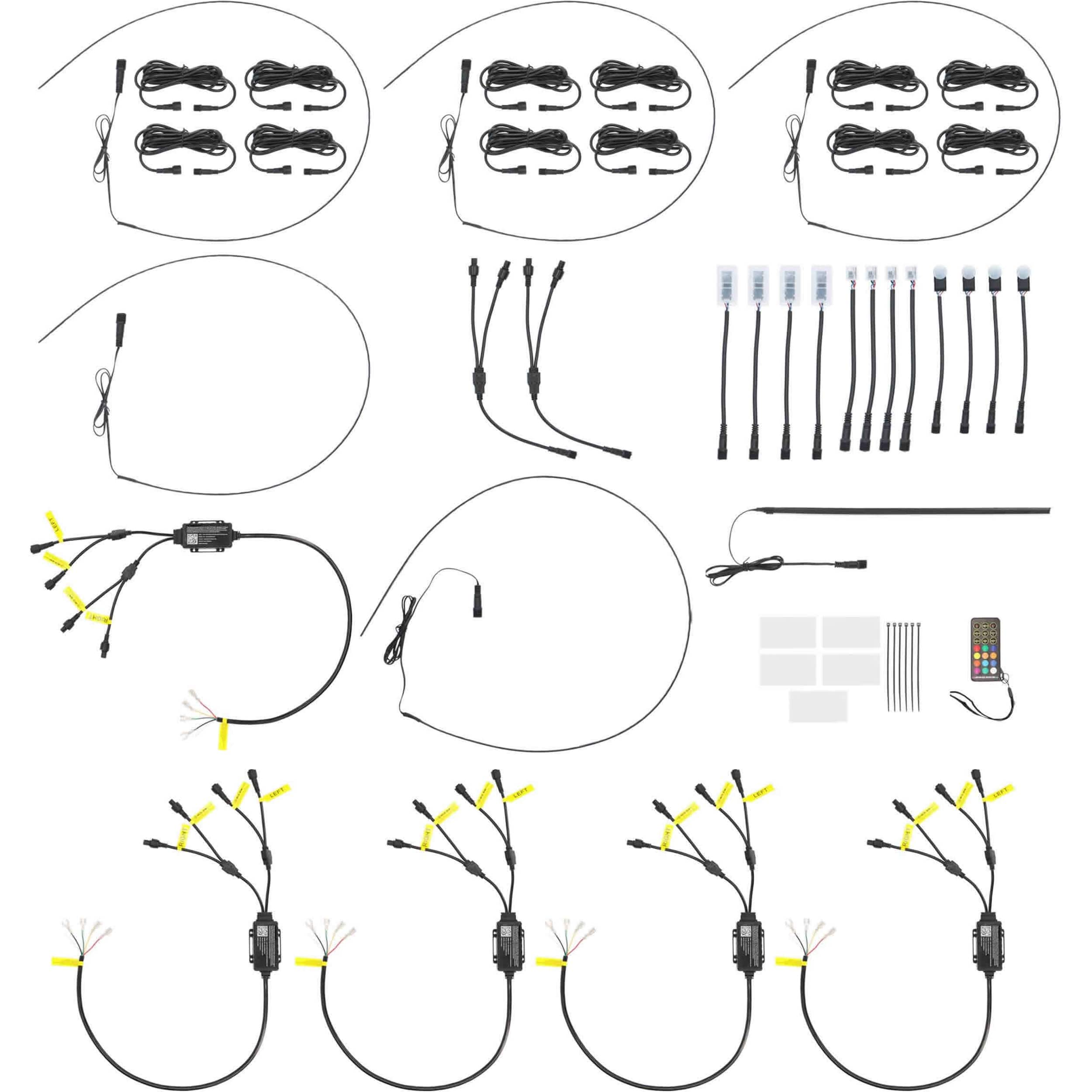 Metra Heise Chasing LED Interior Ambient Lighting Kit Multi HE-AMB-CAR ...