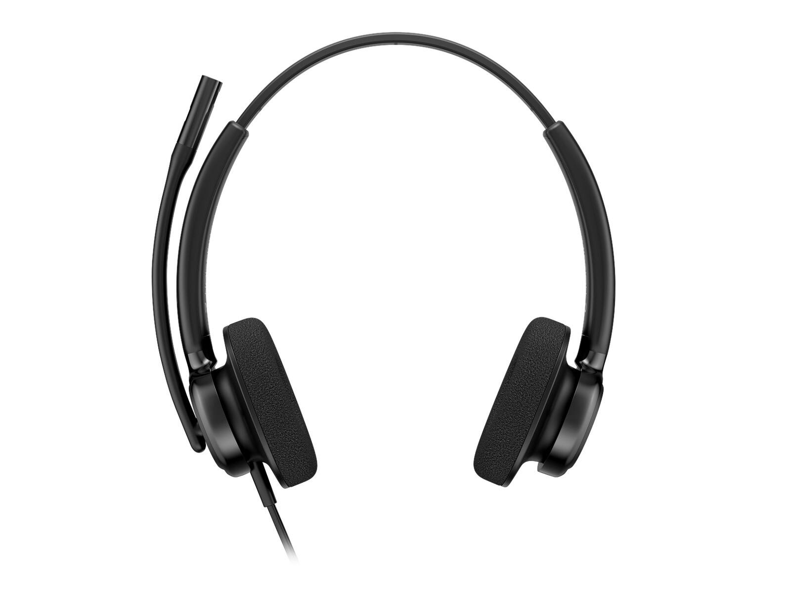 Angle. Poly - Poly Mission 425 Stereo USB Wired Headset Classic - Microsoft Teams Certification - Stereo - USB, USB Type A, USB Type C - Black.