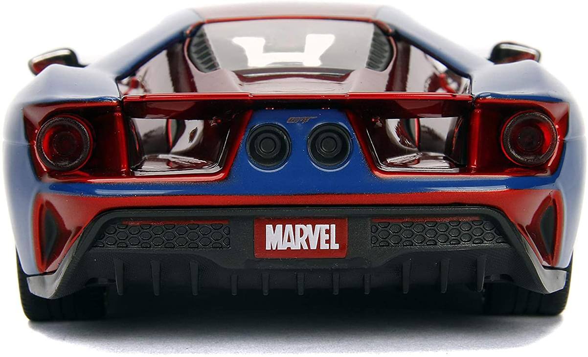 Alt View 1. Marvel - Marvel Spider-Man 2017 Ford GT 1:24 Die Cast Vehicle - Red.