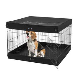 VEVOR - Dog Playpen,4 Pcs 24 x 36 in Panels Foldable Metal Pet Exercise Pen,Dog Fence Indoor and Outdoor Pen with Door,Top Cover