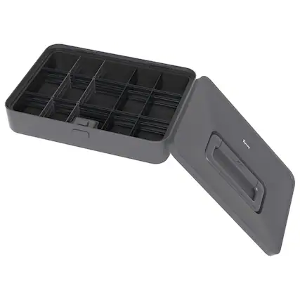 Front. Topteng - Modular Toolbox Organizer Insert - 18 Adjustable Compartments, Lightweight ABS, for X-Series Stackable System.