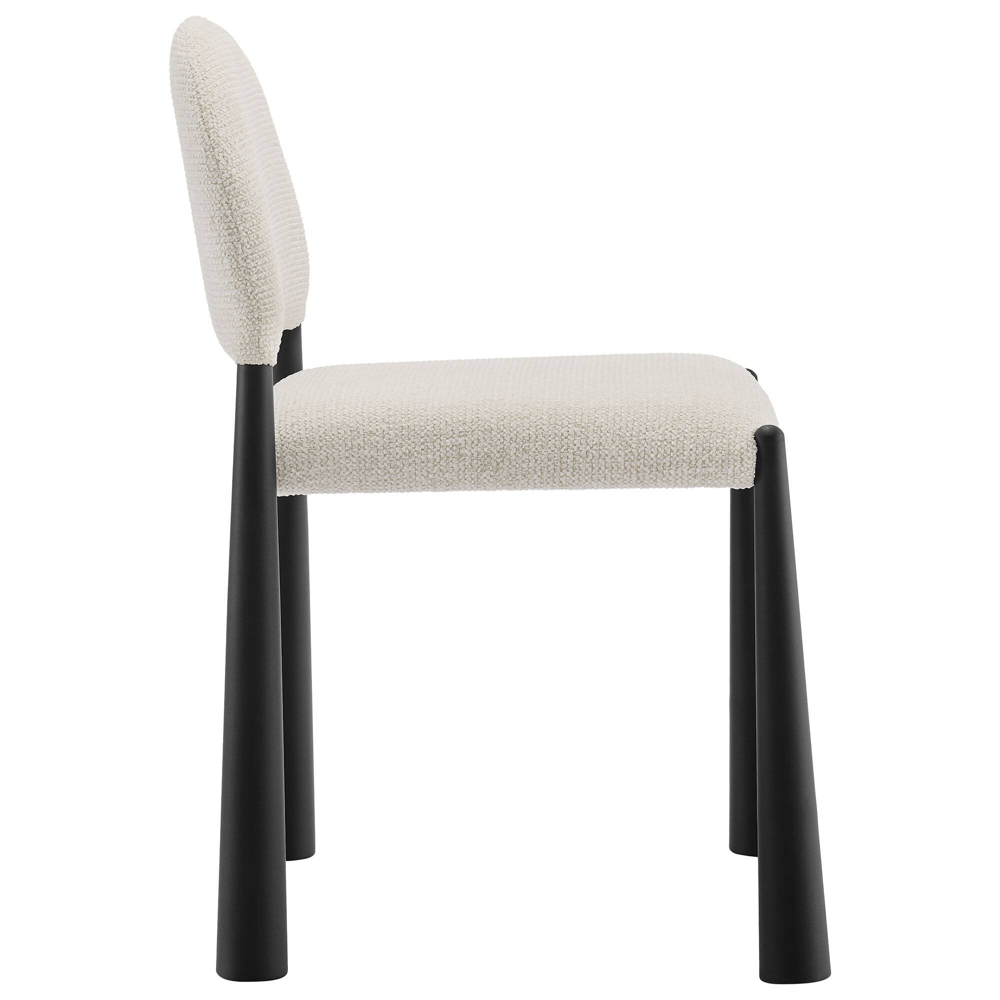 Alt View 1. Modway - Hayley Upholstered Fabric Dining Side Chair by Modway - White.