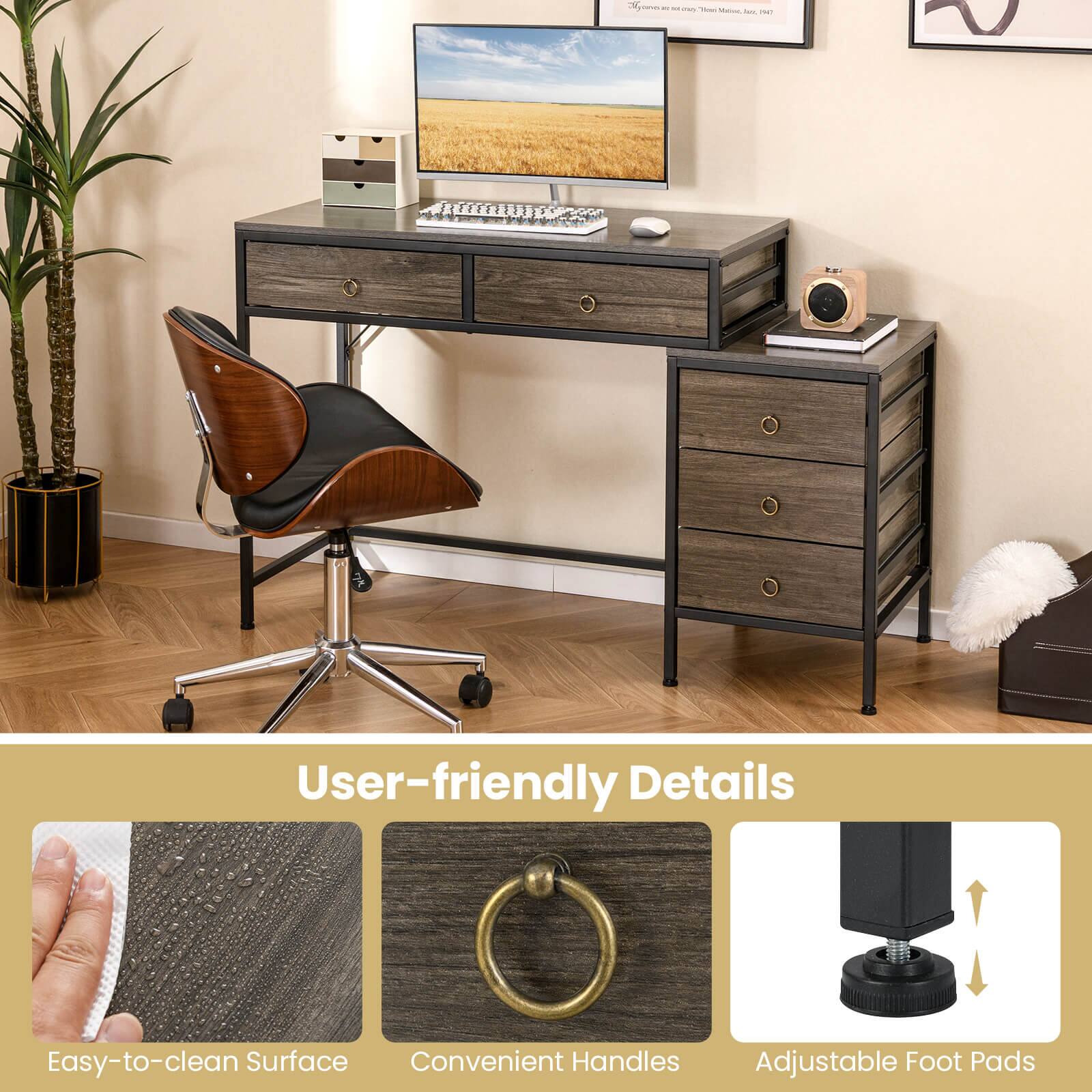 User-friendly Details  
Easy-to-clean Surface  
Convenient Handles  
Adjustable Foot Pads