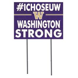 Jardine - Washington Huskies 18'' x 24'' I Chose Lawn Sign - Purple