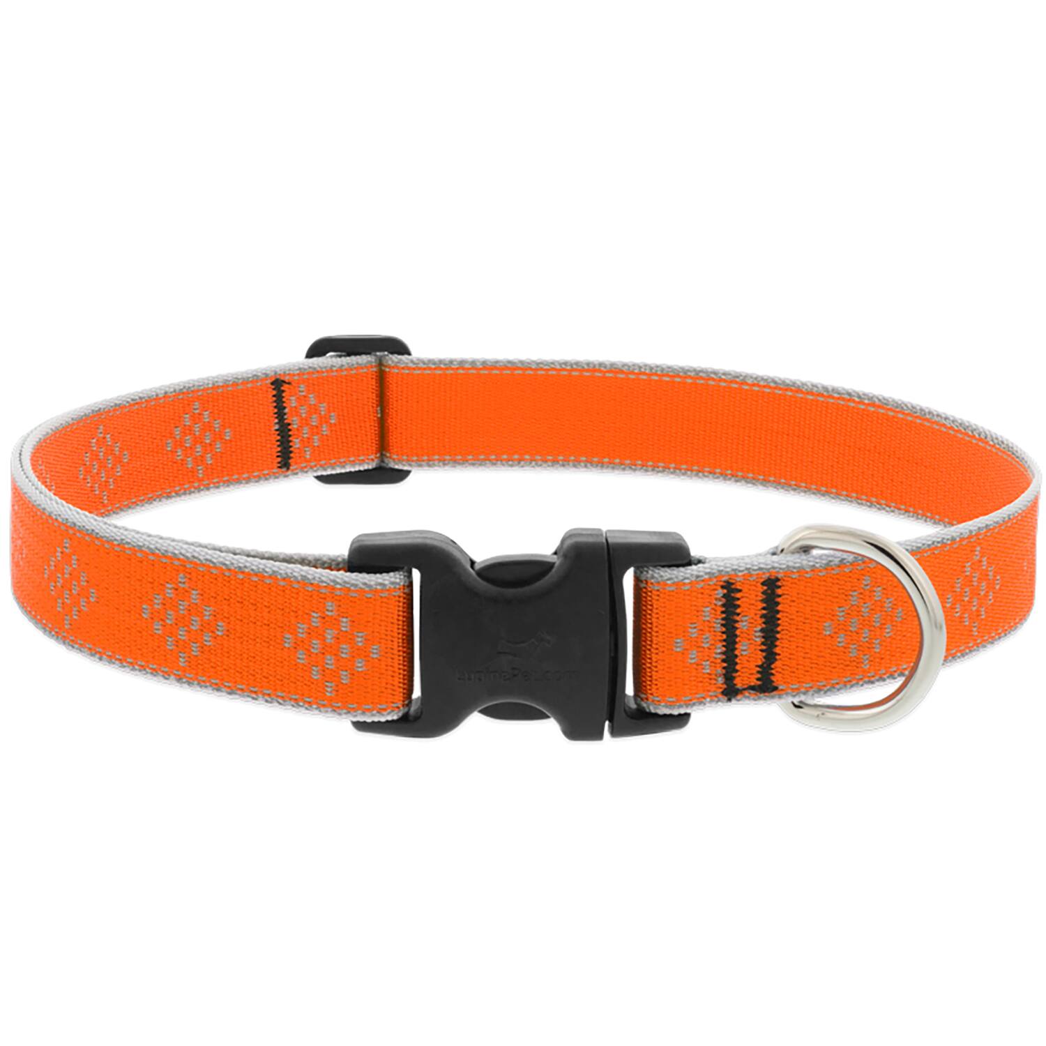 LupinePet - Reflective Diamond Nylon Dog Adjustable Collar - Orange price history on PriceWatchPro