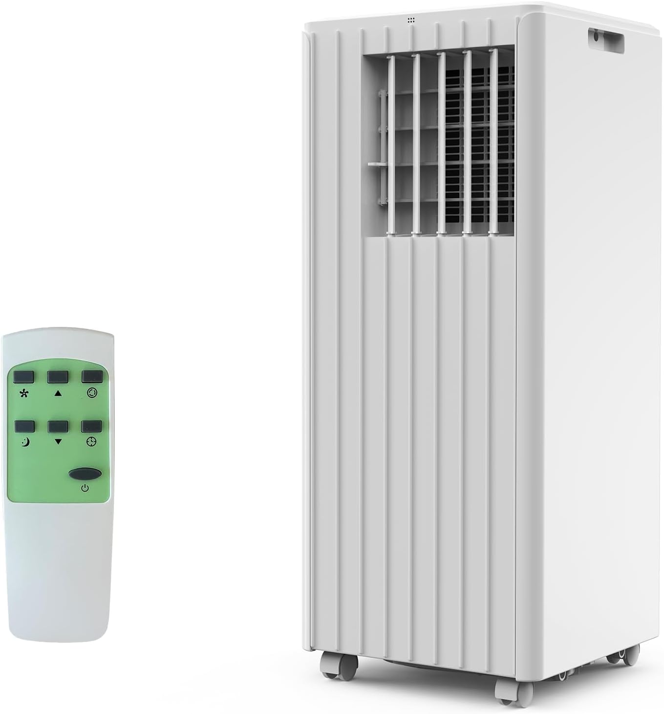 Front. Homhougo - Ultra-Quiet 3-in-1 Portable Air Conditioner with Dehumidifier and Fan, Cools Rooms Up to 350 Sq.Ft, Remote Included.