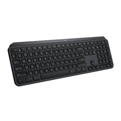 Logitech MX Keys Wireless Keyboard with 4 Port USB Hub Black