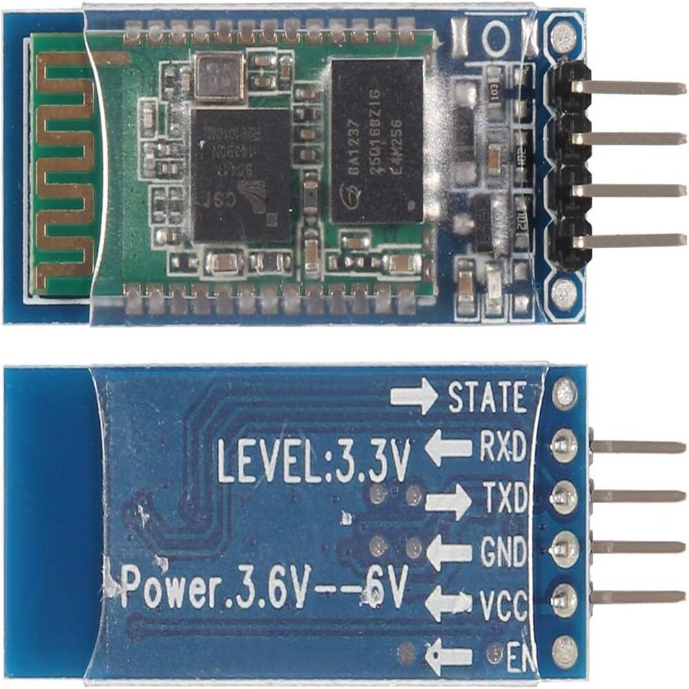 Sure, here is the corrected and grouped text from the image:

**Top Section:**
- LEVEL: 3.3V
- RXD
- TXD
- GND
- Power: 3.6V -- 6V
- VCC
- EN

**Bottom Section:**
- STATE
- LEVEL: 3.3V
- RXD
- TXD
- GND
- Power: 3.6V -- 6V
- VCC
- EN

**Additional Text on the Board:**
- BM1237
- 250168216
- 44256
- 10000
- 100
- 200