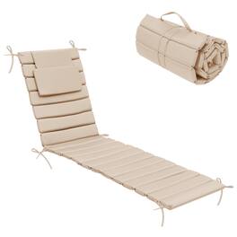 Crestlive Products - Outdoor Patio Lounge Chair Cushion - Beige