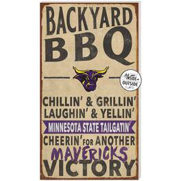 Jardine - Minnesota State Mavericks 11'' x 20'' Indoor/Outdoor BBQ Sign - Brown