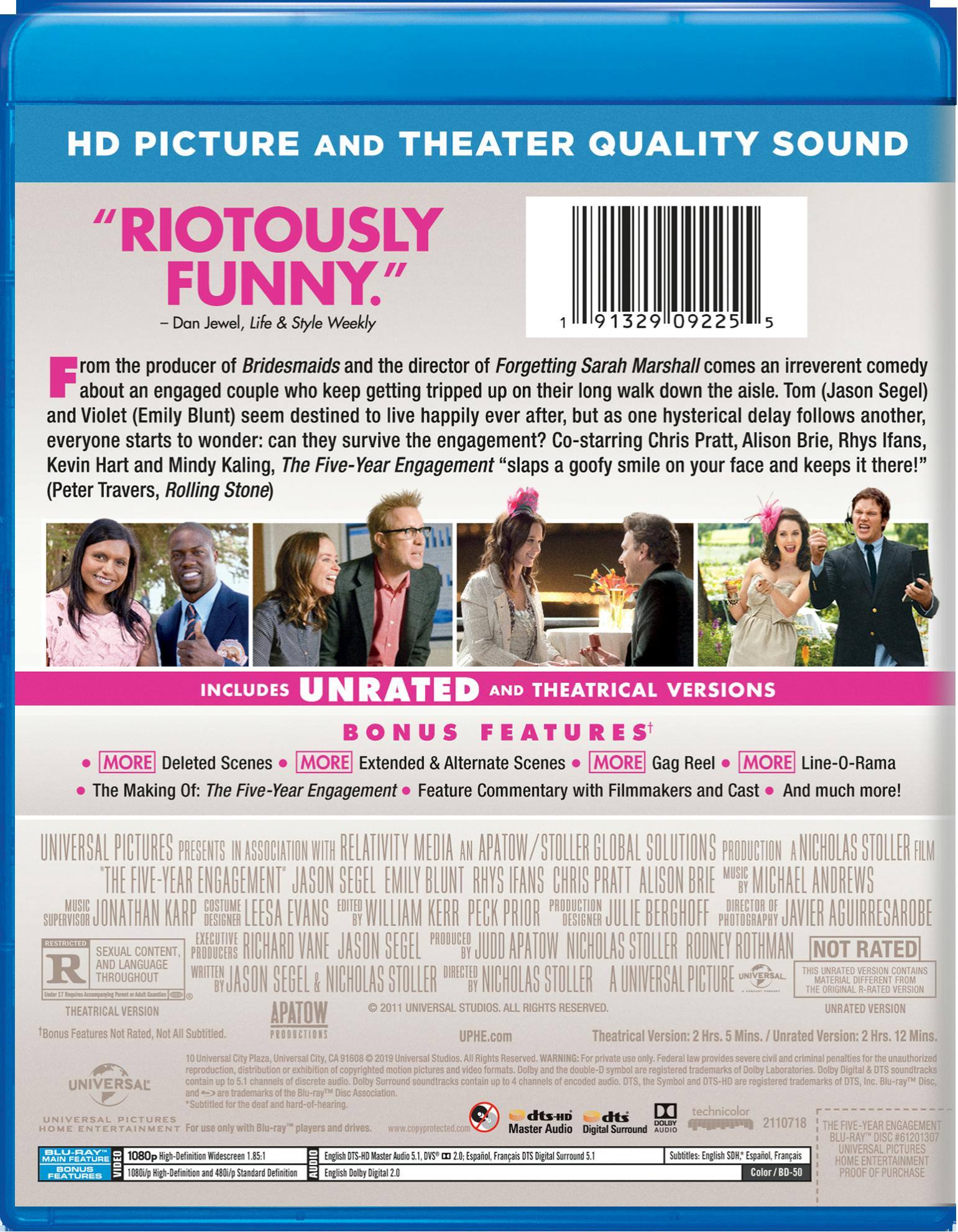 Angle. The Five-year Engagement [Blu-ray].