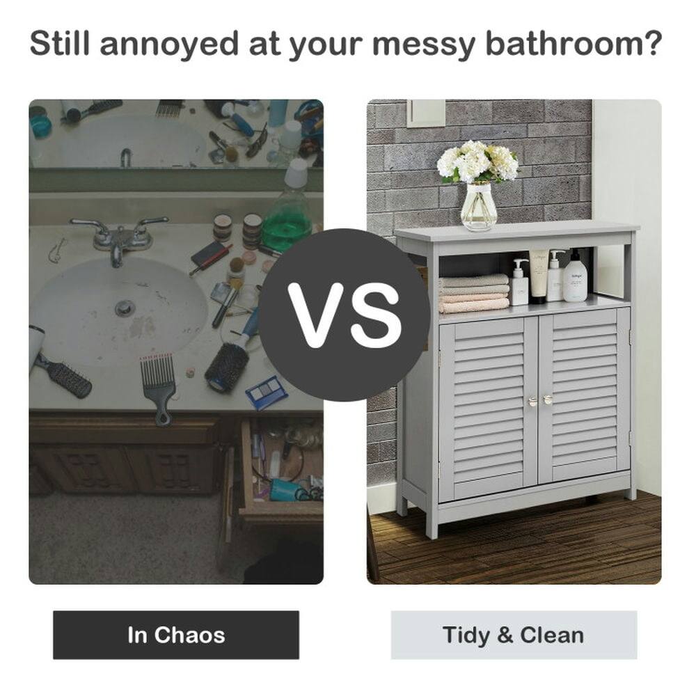 Still annoyed at your messy bathroom?

VS

In Chaos

Tidy & Clean