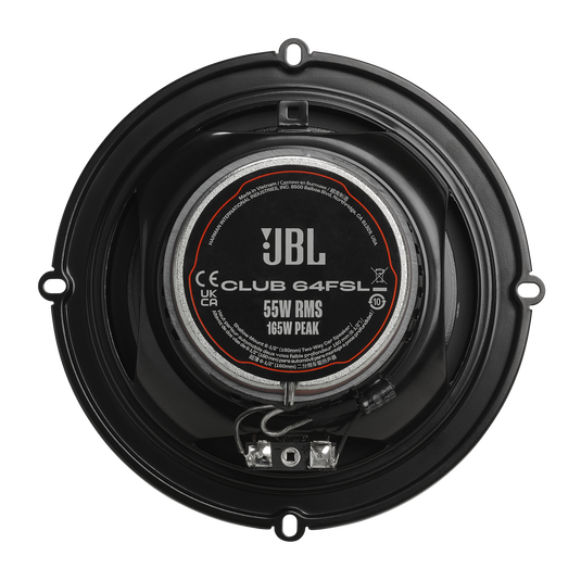 JBL  
CLUB 64FSL  
55W RMS  
165W PEAK  
Cer 180 (260mm)  
Two (6"ome