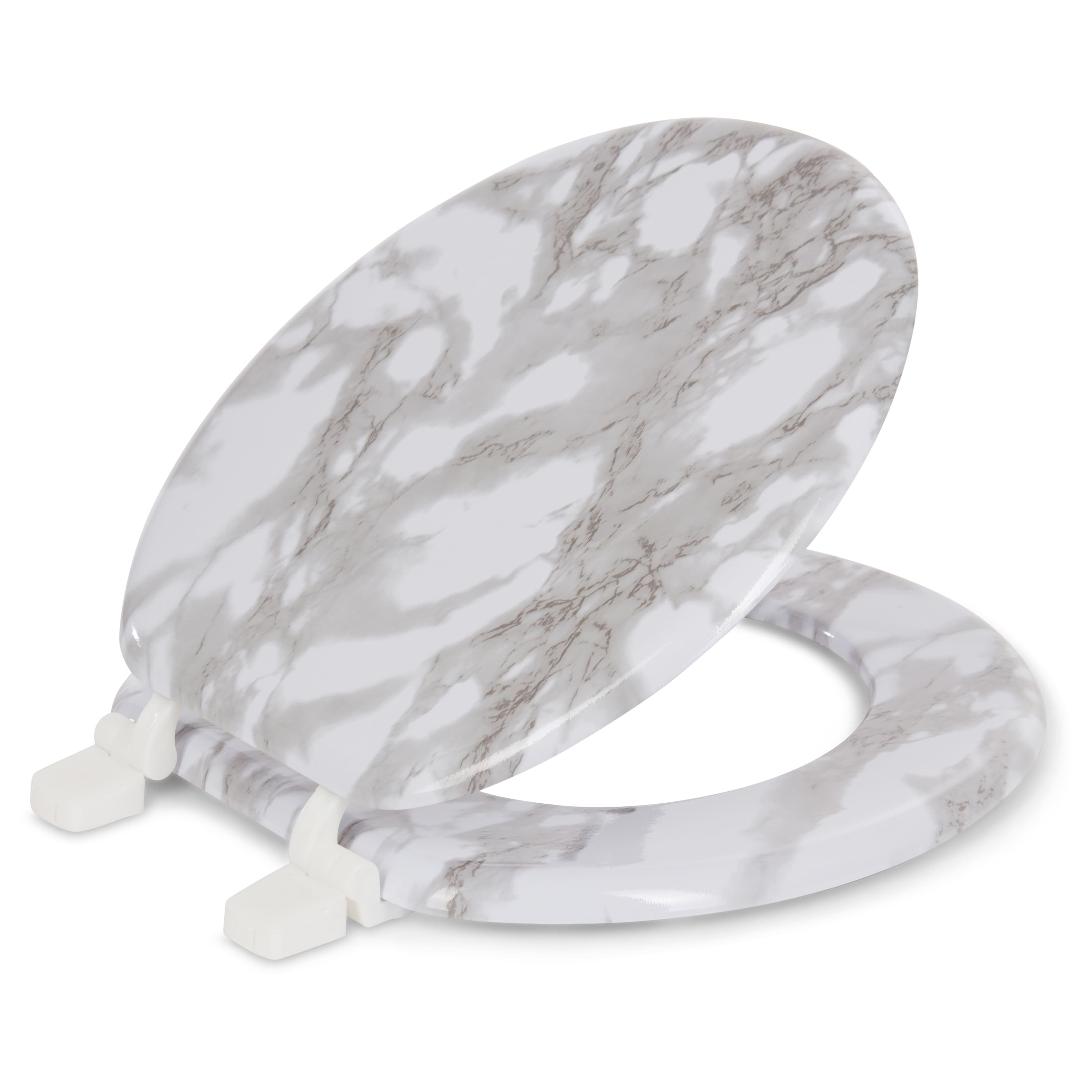 J&V TEXTILES - Marble Round Toilet Seat - Gray price history on PriceWatchPro