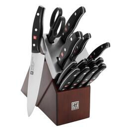 ZWILLING - TWIN Signature 15-pc Self-Sharpening Knife Block Set - Brown