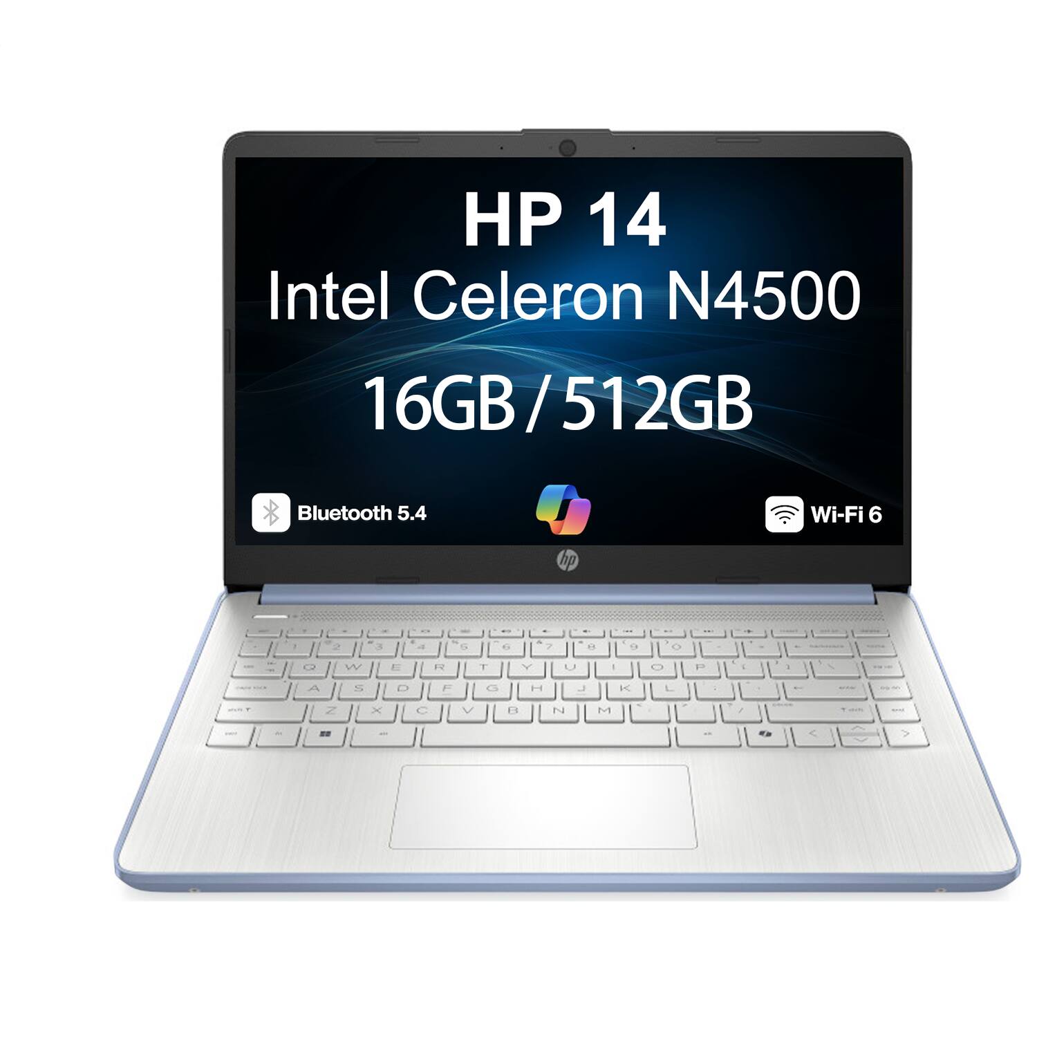 HP 14 Intel Celeron N4500 16GB/512GB / Bluetooth 5.4 Wi-Fi 6