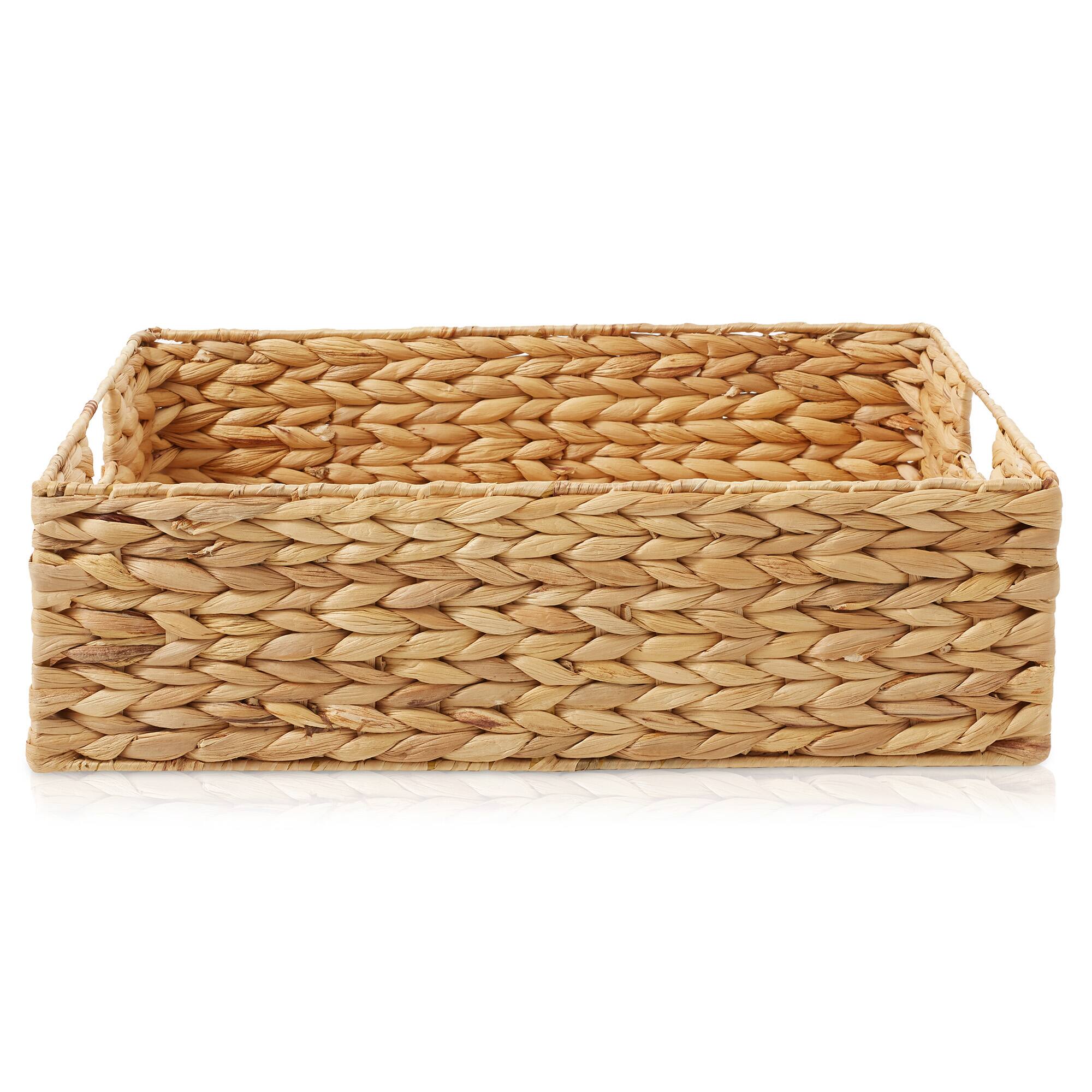 Alt View 3. Casafield - Water Hyacinth Pantry Storage Basket Organizer Bins - Natural - Hyacinth.