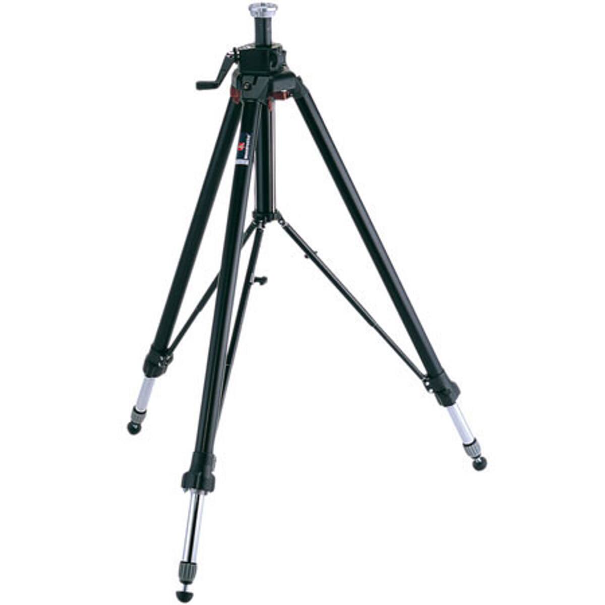 Front. Manfrotto - Manfrotto 058B 3-Section Aluminum Triaut Camera Tripod with Mid Spreader.