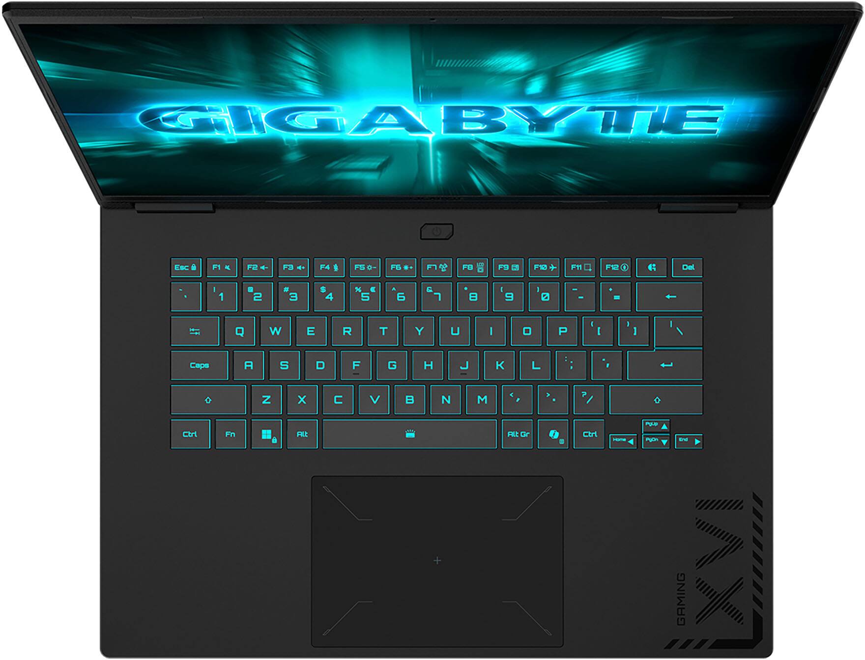 GIGABYTE Esc F1 F2 F3 F4 F5 F6 F7 F8 F9 F10 F11 F12 Del 1 2 3 4 5 6 7 8 9 0 - = Q W E R T Y U I O P A S D F G H J K L Z X C V B N M Caps Fn Ctrl Alt Gaming AX