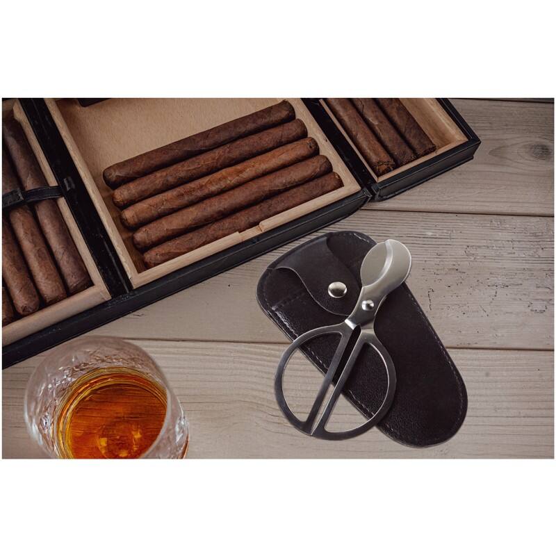 Back. Prestige - Stainless Steel Cigar Scissors - None.