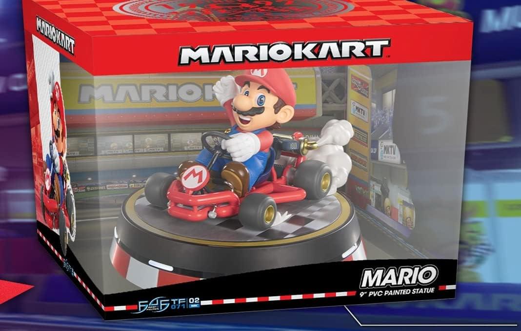 ZIKART MARIOKART i MARIO MRTV 5 37 NKTV M M TF 02 FEF 071 MAC MARIO PVC PAINTED STATUE 9"