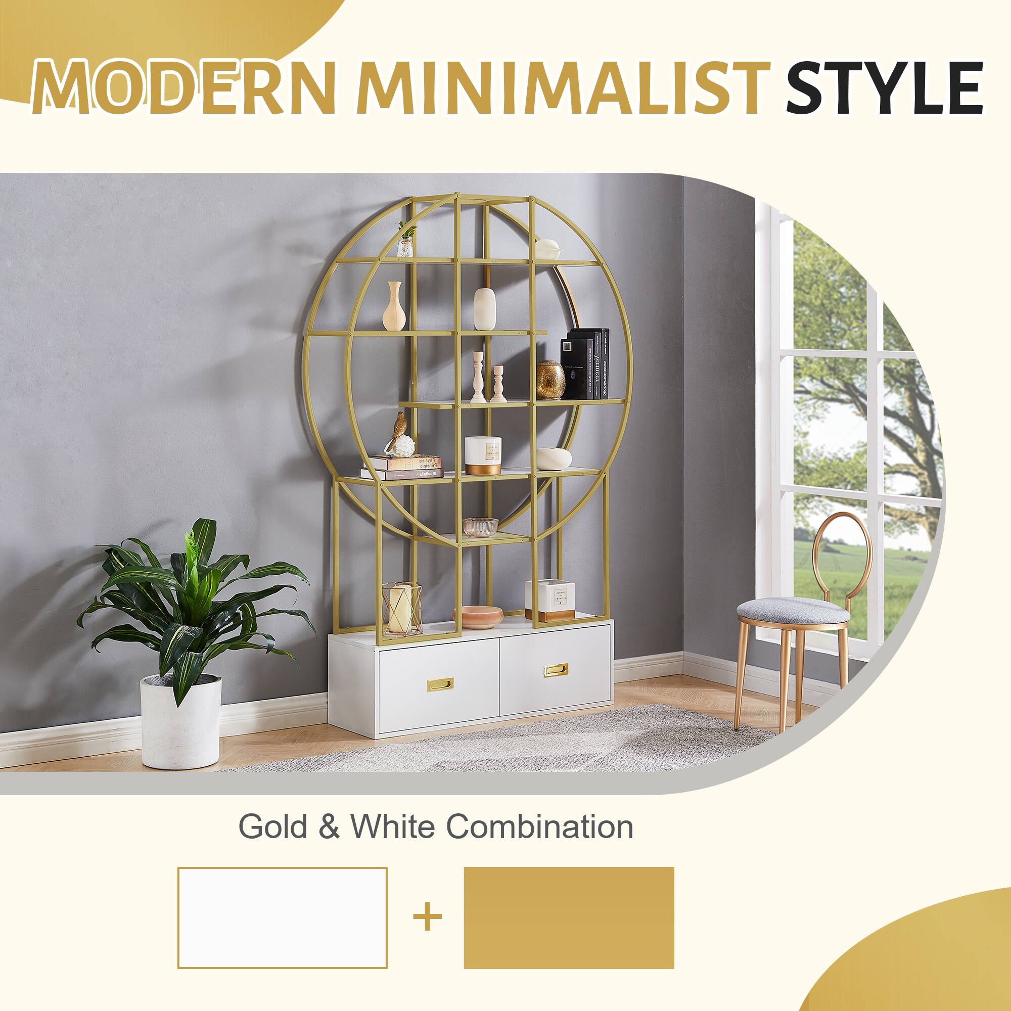 MODERN MINIMALIST STYLE

Gold & White Combination