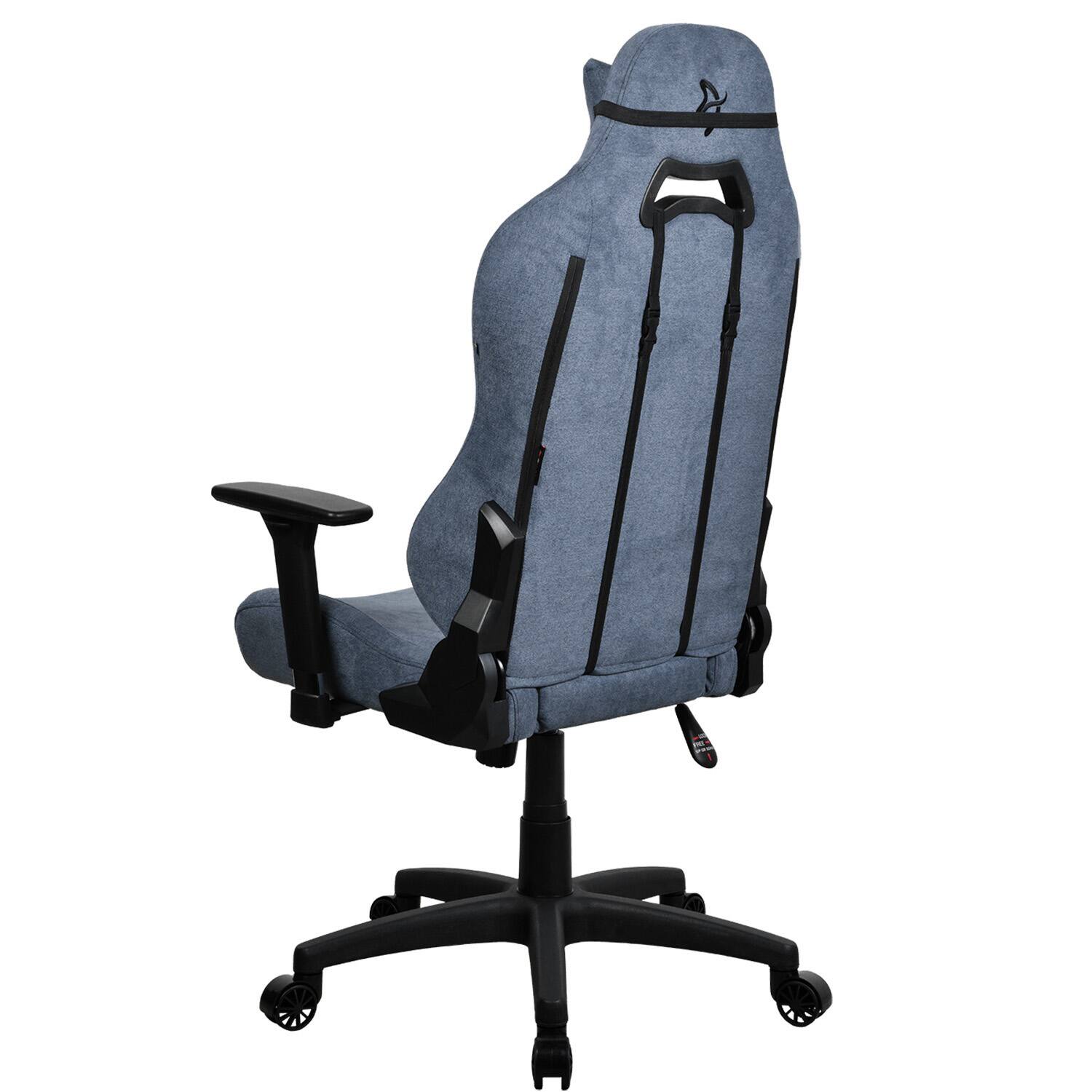Alt View 12. Arozzi - Torretta Soft Fabric Gaming Chair - Blue.
