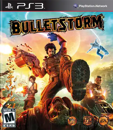 PS3
PlayStation.Network
BULLETSTORM
MATURE 17+
CONTENT RATED BY ESRB
PEOPLE CAN FL
EPIC GAMES
EA - M (Mature 17+)