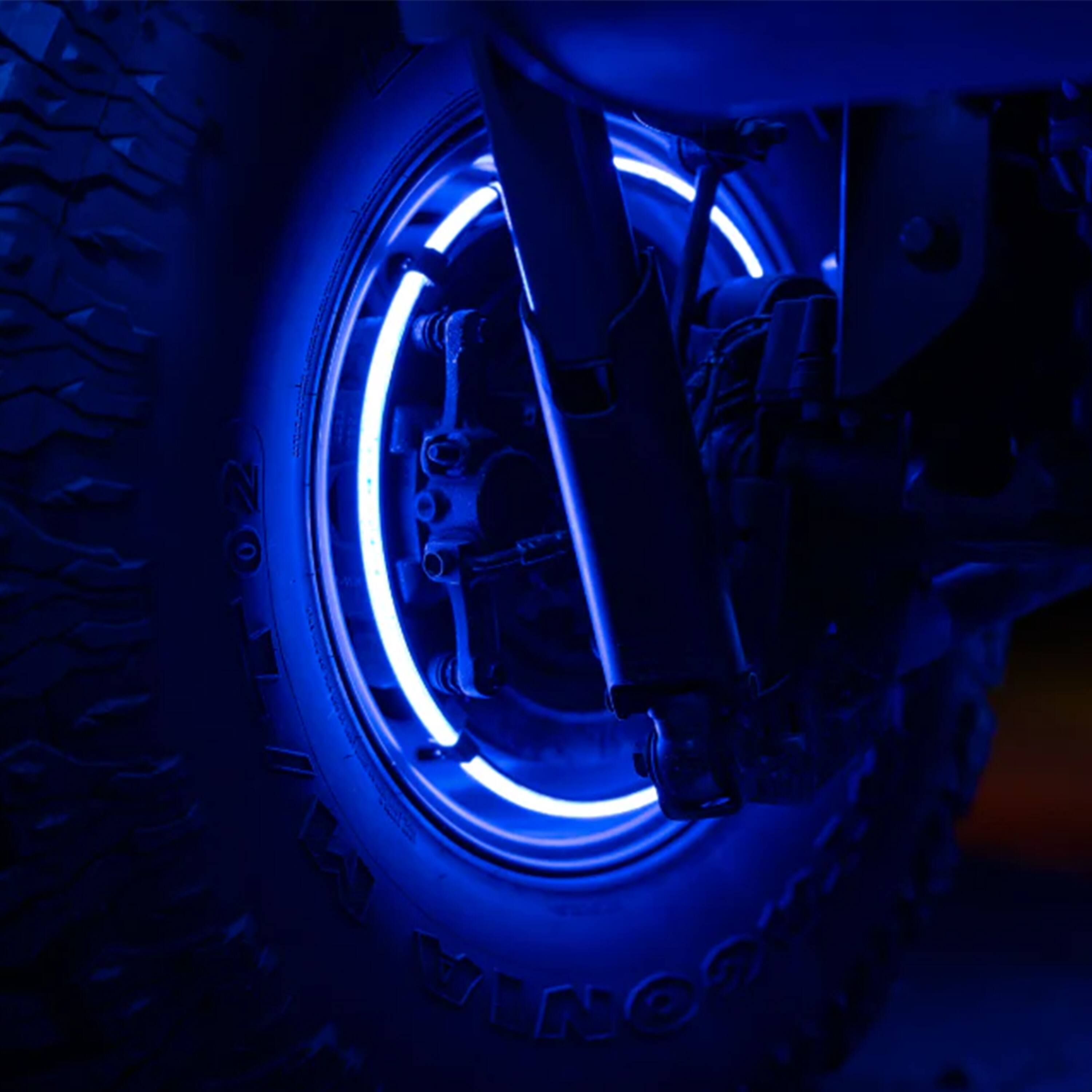 Alt View 14. Race Sport - COLORTRAIL 14-18” Adjustable RGBW LED Wheel Light Kit - Multi.