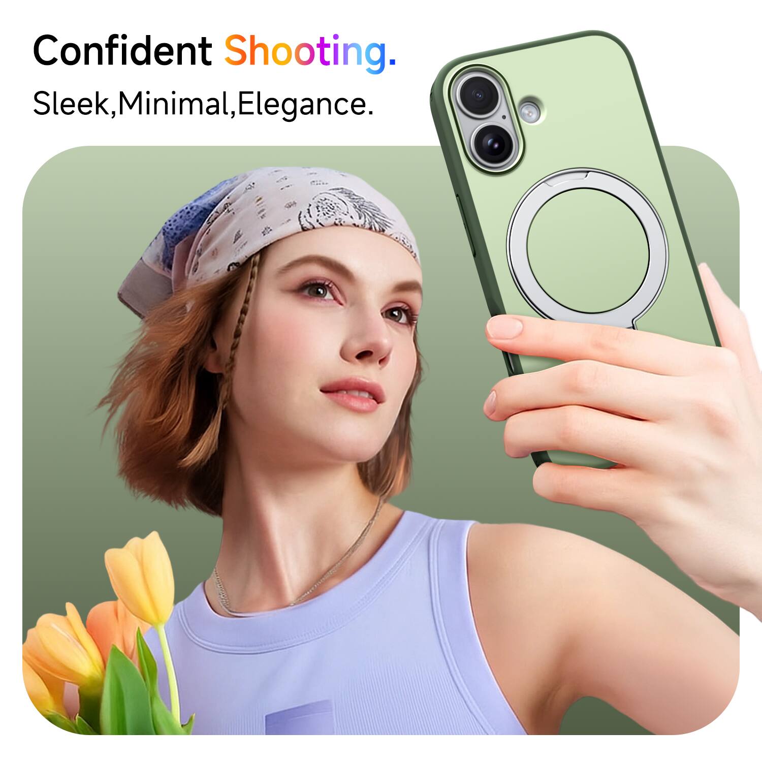 Confident Shooting.  
Sleek, Minimal, Elegance.