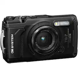 OM System - Tough TG-7 Digital Camera (Black) - V110030BU000