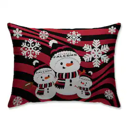 Pegasus - Atlanta Falcons 20'' x 26'' Holiday Team Snowman Bed Pillow - Multicolor