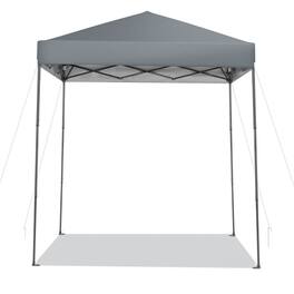 Kadyn - 6.6 x 6.6 Feet Outdoor Pop-up Canopy Tent with UPF 50+ Sun Protection-Gray, Outdoor Gazebo Party Tent Canopy Tent