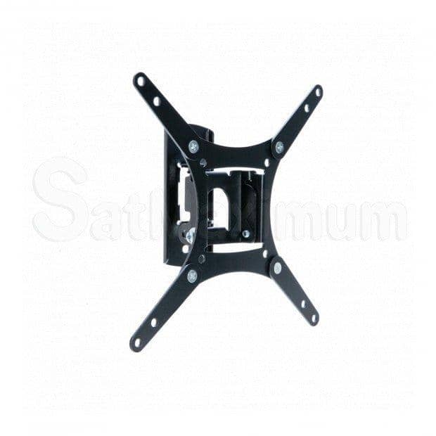 Cables Direct Online - TV Wall Mount for 13–37 Inch TVs, Full Motion, Tilt Swivel Rotate, VESA 75–200mm, 55 lb Capacity - Black