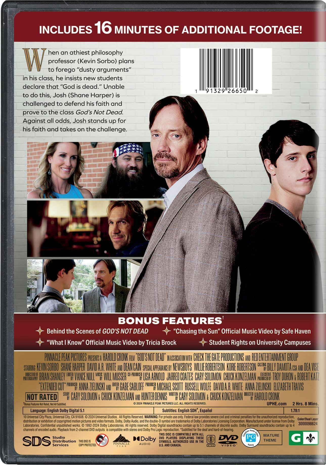 Back. God's Not Dead - Extended Cut [DVD].